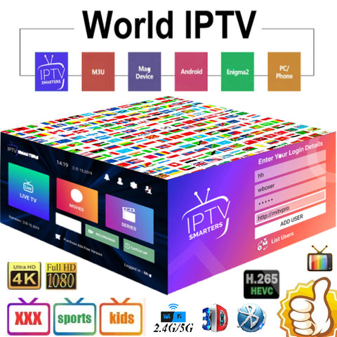 Abonnement IPTV Smarters MegaOTT 9000 Chaines Android/M3u
