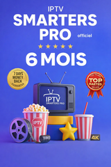 Code Smarters Pro 6 mois Smarters Player Lite MegaOtt, M3U