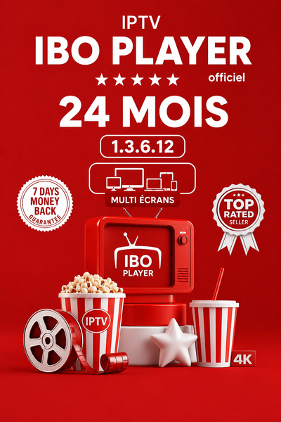 Code IBO PLAYER PRO MegaOtt 1,3,6,12,24 mois multi-écrans