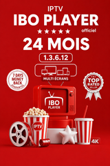 Code IBO PLAYER PRO MegaOtt 1,3,6,12,24 mois multi-écrans