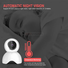 Moniteur bébé / Baby Phone sans fil PTZ 720P Vision Nocturne BoaVision