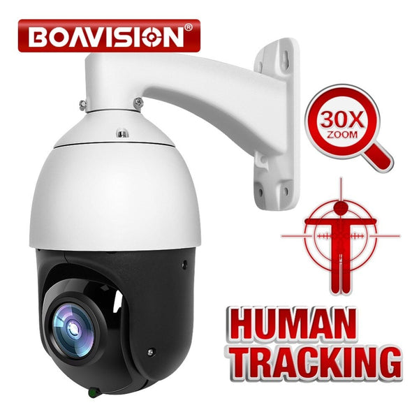 Caméra PTZ IP Détection Humain Automatique Tracking BoaVision Vision Nocturne 80 Mètres