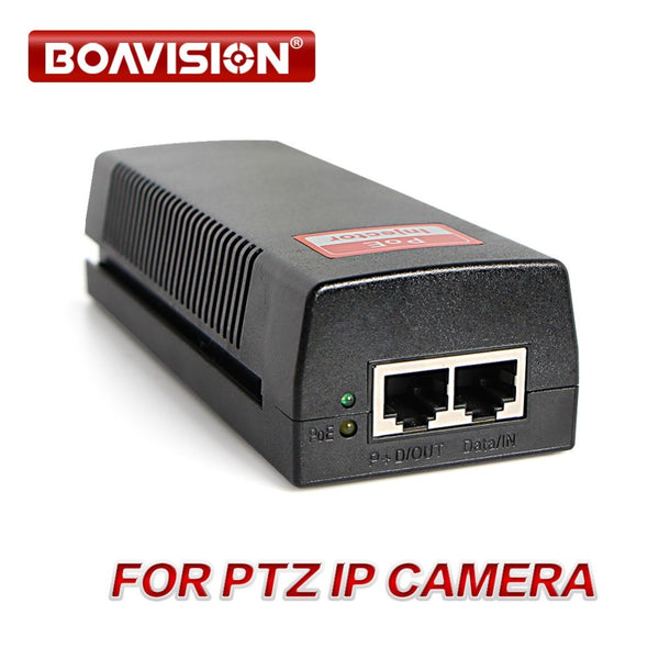 Injecteur POE caméra PTZ BOAVISION CCTV 1000 Mbps Gigabit 60 W