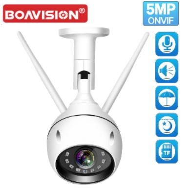 Caméra IP Wifi sans fil 1080P ONVIF dôme intérieur BoaVision Infrarouge