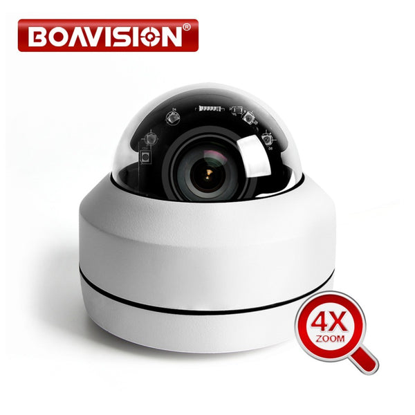 Caméra Motorisé Dôme PTZ IP POE Zoom X4 2MP ou 5MP Vision nocturne BOAVISION