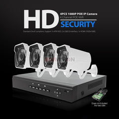 Kit Vidéo Surveillance IP 4 caméra IP CCTV BoaVision Infrarouge
